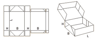 Схема коробки для пиццы №0761
